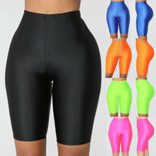 Load image into Gallery viewer, High Waist Sports Shorts Women Biker Shorts Summer Skinny Fitness Solid Bodycon Cycling Bottoms
