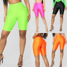 Load image into Gallery viewer, High Waist Sports Shorts Women Biker Shorts Summer Skinny Fitness Solid Bodycon Cycling Bottoms