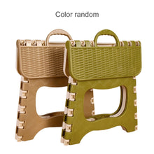 Load image into Gallery viewer, Home Kitchen Indoor Multifunctional Portable Folding Comfortable Stool Space Saving Plastic Chair Easy Storage
