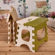 Load image into Gallery viewer, Home Kitchen Indoor Multifunctional Portable Folding Comfortable Stool Space Saving Plastic Chair Easy Storage
