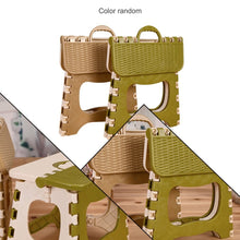 Load image into Gallery viewer, Home Kitchen Indoor Multifunctional Portable Folding Comfortable Stool Space Saving Plastic Chair Easy Storage