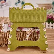 Load image into Gallery viewer, Home Kitchen Indoor Multifunctional Portable Folding Comfortable Stool Space Saving Plastic Chair Easy Storage