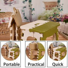 Load image into Gallery viewer, Home Kitchen Indoor Multifunctional Portable Folding Comfortable Stool Space Saving Plastic Chair Easy Storage