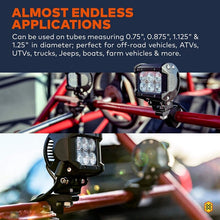 Load image into Gallery viewer, Hot 25-32mm Motorcycle Lamp Bracket Automobile Working Lamp Holder Headlamp Mounting Bracket Shock-absorbing Universal light Hol