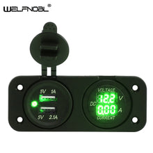 Load image into Gallery viewer, Hot Sale Ammeter Voltmeter  Automobile Motorcycle USB Car Charger