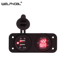 Load image into Gallery viewer, Hot Sale Ammeter Voltmeter  Automobile Motorcycle USB Car Charger