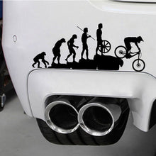 Load image into Gallery viewer, Human Evolution Car Stickers Waterproof Vinyl Decals Black/Sliver motorcycle funny decor for cars styling automobiles products