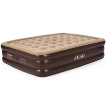Load image into Gallery viewer, Inflatable Queen Size And Single Air Bed Double Air Mattress With Electric Pump Comfortable Flocking Airbed Guest &amp; Indoor Use