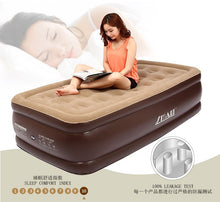 Load image into Gallery viewer, Inflatable Queen Size And Single Air Bed Double Air Mattress With Electric Pump Comfortable Flocking Airbed Guest &amp; Indoor Use