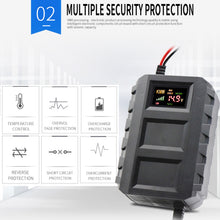 Load image into Gallery viewer, Intelligent 12V 20A Automobile Batteries Leadacid Battery Charger For Automobile Car Motorcycle LED