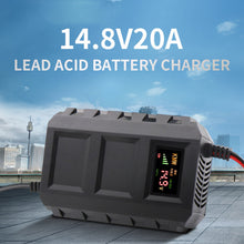 Load image into Gallery viewer, Intelligent 12V 20A Automobile Batteries Leadacid Battery Charger For Automobile Car Motorcycle LED
