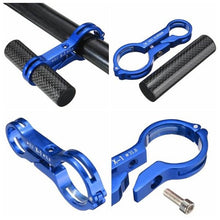 Load image into Gallery viewer, KOWELL 22MM Handlebar Extender Lamp GPS Phone Bracket Holder For Motorcycle E-Bike Bicycle Carbon fiber + CNC Aluminium Alloy
