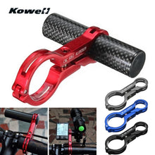 Load image into Gallery viewer, KOWELL 22MM Handlebar Extender Lamp GPS Phone Bracket Holder For Motorcycle E-Bike Bicycle Carbon fiber + CNC Aluminium Alloy