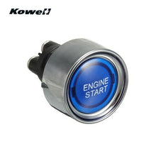 Load image into Gallery viewer, KOWELL Universal Blue LED Lights Motor Auto Illuminated Push Button Engine Start Starter Switch Auto Replacement Parts Repair
