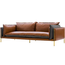 Load image into Gallery viewer, Karois-118 Nordic Office Sofa Meeting Business Reception Light Luxury Conference Leather Three-person Office Sofa
