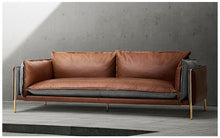 Load image into Gallery viewer, Karois-118 Nordic Office Sofa Meeting Business Reception Light Luxury Conference Leather Three-person Office Sofa