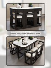 Load image into Gallery viewer, Karois Cl22 Modern Minimalist Marble Home Rectangular Creative Solid Wood Dining Table