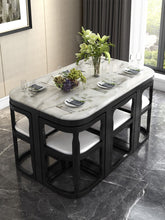 Load image into Gallery viewer, Karois Cl22 Modern Minimalist Marble Home Rectangular Creative Solid Wood Dining Table