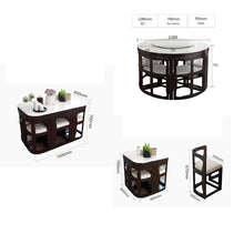 Load image into Gallery viewer, Karois Cl22 Modern Minimalist Marble Home Rectangular Creative Solid Wood Dining Table