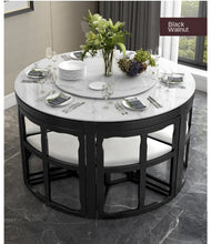 Load image into Gallery viewer, Karois Cl22 Modern Minimalist Marble Home Rectangular Creative Solid Wood Dining Table