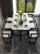 Load image into Gallery viewer, Karois Cl22 Modern Minimalist Marble Home Rectangular Creative Solid Wood Dining Table