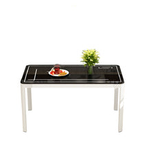 Load image into Gallery viewer, Karois Ylyxy876 Dining Table And Chair Combination Home Modern Simple Small Apartment Rectangular Glass Dining Table