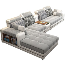 Load image into Gallery viewer, Karois8060 Fabric Sofa Size Apartment Living Room Fully Equipped Corner Removable And Washable Leather Sofa Combination