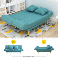 Load image into Gallery viewer, Karoislazy Sofa Small Apartment Foldable Living Room Lounge Chair Bedroom Balcony Sofa Folding Sofa Bed