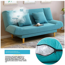 Load image into Gallery viewer, Karoislazy Sofa Small Apartment Foldable Living Room Lounge Chair Bedroom Balcony Sofa Folding Sofa Bed