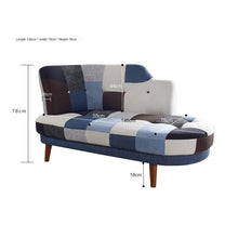 Load image into Gallery viewer, Karoisnordic Small Apartment Living Room Study Cloth Sofa Creative Fashion Pastoral Bedroom Lazy Small Chaise