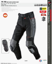 Load image into Gallery viewer, Komine pk709 leather motocross trousers automobile race pants motorcycle pants automobile racing ride pants