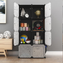Load image into Gallery viewer, LANGRIA 8-Cube Large Modular Closet Interlocking Modular Storage Organizer Shelving System Closet Wardrobe Rack Clothes Shoes