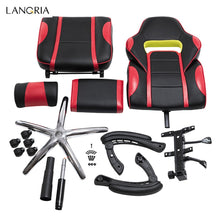 Load image into Gallery viewer, LANGRIA Adjustable Office Chair Ergonomic High-Back Faux Leather Racing Style Reclining Computer Gaming Executive PaddedFootrest