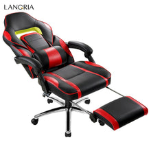Load image into Gallery viewer, LANGRIA Adjustable Office Chair Ergonomic High-Back Faux Leather Racing Style Reclining Computer Gaming Executive PaddedFootrest