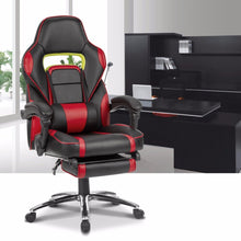 Load image into Gallery viewer, LANGRIA Ergonomic High-Back Faux Leather Racing Style Reclining Computer Gaming Executive Office Chair with Padded Footrest