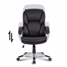 Load image into Gallery viewer, LANGRIA Modern Ergonomic Mid-Back Leather Computer Executive Office Chair with Padded Armrests Adjustable Seat Height