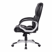 Load image into Gallery viewer, LANGRIA Modern Ergonomic Mid-Back Leather Computer Executive Office Chair with Padded Armrests Adjustable Seat Height