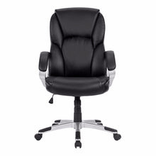 Load image into Gallery viewer, LANGRIA Modern Ergonomic Mid-Back Leather Computer Executive Office Chair with Padded Armrests Adjustable Seat Height