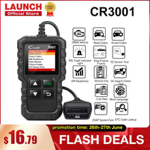 Load image into Gallery viewer, LAUNCH X431 CR3001 Full OBD2 scanner OBDII Engine Code Reader Car Diagnostic tool Multilingual free update PK CR319 AD310 ELM327