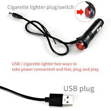 Load image into Gallery viewer, LED Car Foot Light Ambient Lamp With USB Wireless Remote Music Control Multiple Modes Automotive Interior Decorative Lights