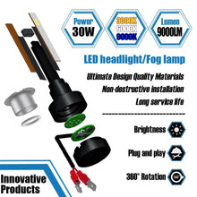 Load image into Gallery viewer, LED H4 Car LED Headlight BulbS 50W 10000Lm 6000K HB2 9003 Hi/Lo Beam ZES Chips and LED H3 3000K/6000K/9000K 1860 bulbs