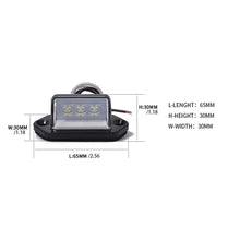 Load image into Gallery viewer, LED Number License Plate Lights Super Bright LED Lights For Truck Trailers Motorcycles Automobiles License Light