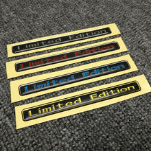 Load image into Gallery viewer, LIMITED EDITION Emblem Creative 3D Car Window Sticker Motorcycle Mobile phone Laptop Automobile Decoration Decals