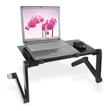 Load image into Gallery viewer, Laptop Desk Portable Adjustable Aluminum Ergonomic TV Bed Laptop Tray PC Table Stand Notebook Table Desk Stand With Mouse Pad
