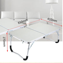Load image into Gallery viewer, Laptop Double-Folding Computer Table Folding Computer Desk PC Laptop Table Writing Workstation Home Office Furniture