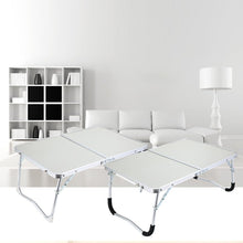Load image into Gallery viewer, Laptop Double-Folding Computer Table Folding Computer Desk PC Laptop Table Writing Workstation Home Office Furniture