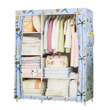 Load image into Gallery viewer, Large Wardrobe Minimalist Modern Reinforced DIY Non-woven Foldable Portable Clothing Storage Cabinet Dustproof Cloth Closet