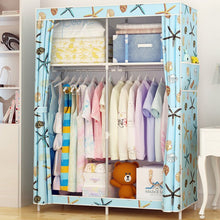 Load image into Gallery viewer, Large Wardrobe Minimalist Modern Reinforced DIY Non-woven Foldable Portable Clothing Storage Cabinet Dustproof Cloth Closet