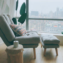 Load image into Gallery viewer, Lazy Sofa Single Recreational Folding Balcony Bedroom Bedside Small Huxing Sofa Room Midday Break Backrest Lifting Chair