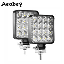 Load image into Gallery viewer, Led light bar 48w Led bar 16barra Led car light For 4x4 led bar offroad SUV ATV Tractor Boat Trucks Excavator 12V 24V work light